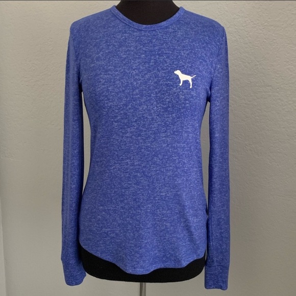 PINK Victoria's Secret Tops - Euc blue Pink by VS long sleeve